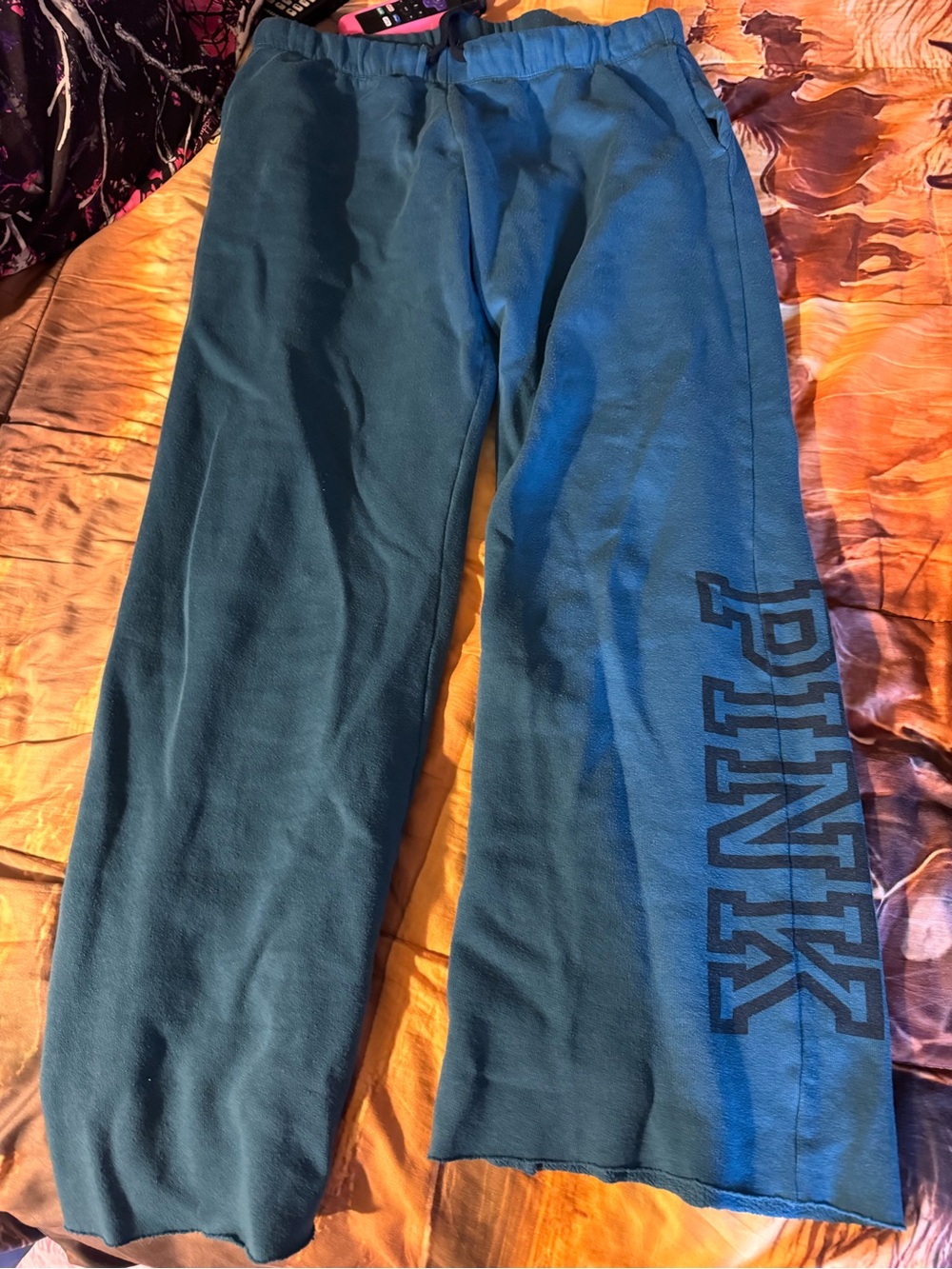 PINK Victoria's Secret Teal Fleece Hoodie